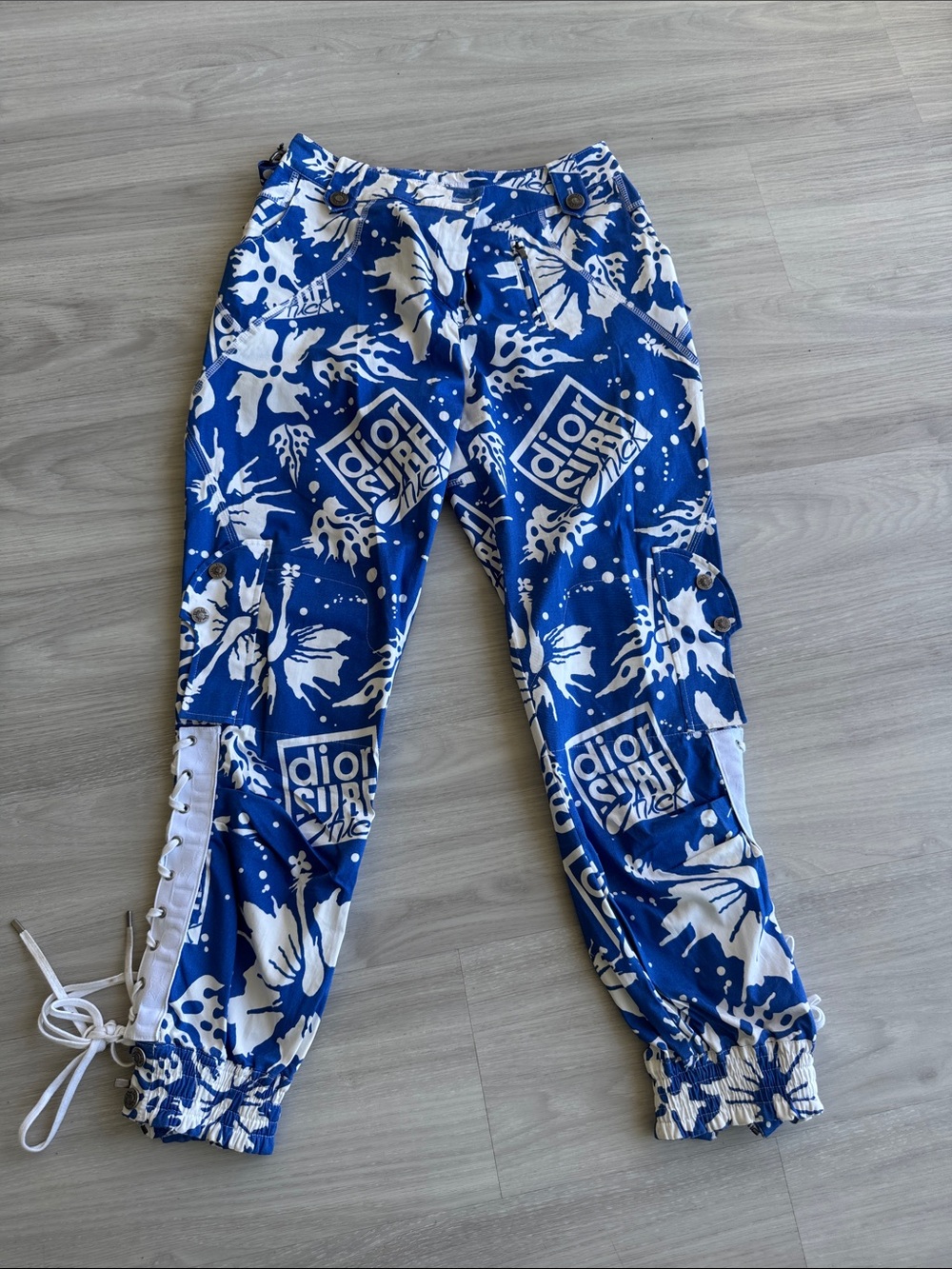Christian Dior Boutique “Dior Surf Chick” printed cargo pants